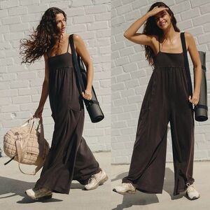 Free People Hot Shot Strappy Jumpsuit